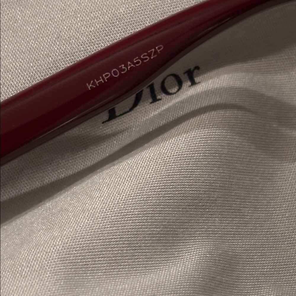 Dior Burgundy Women's Glasses - Picture 7 of 9